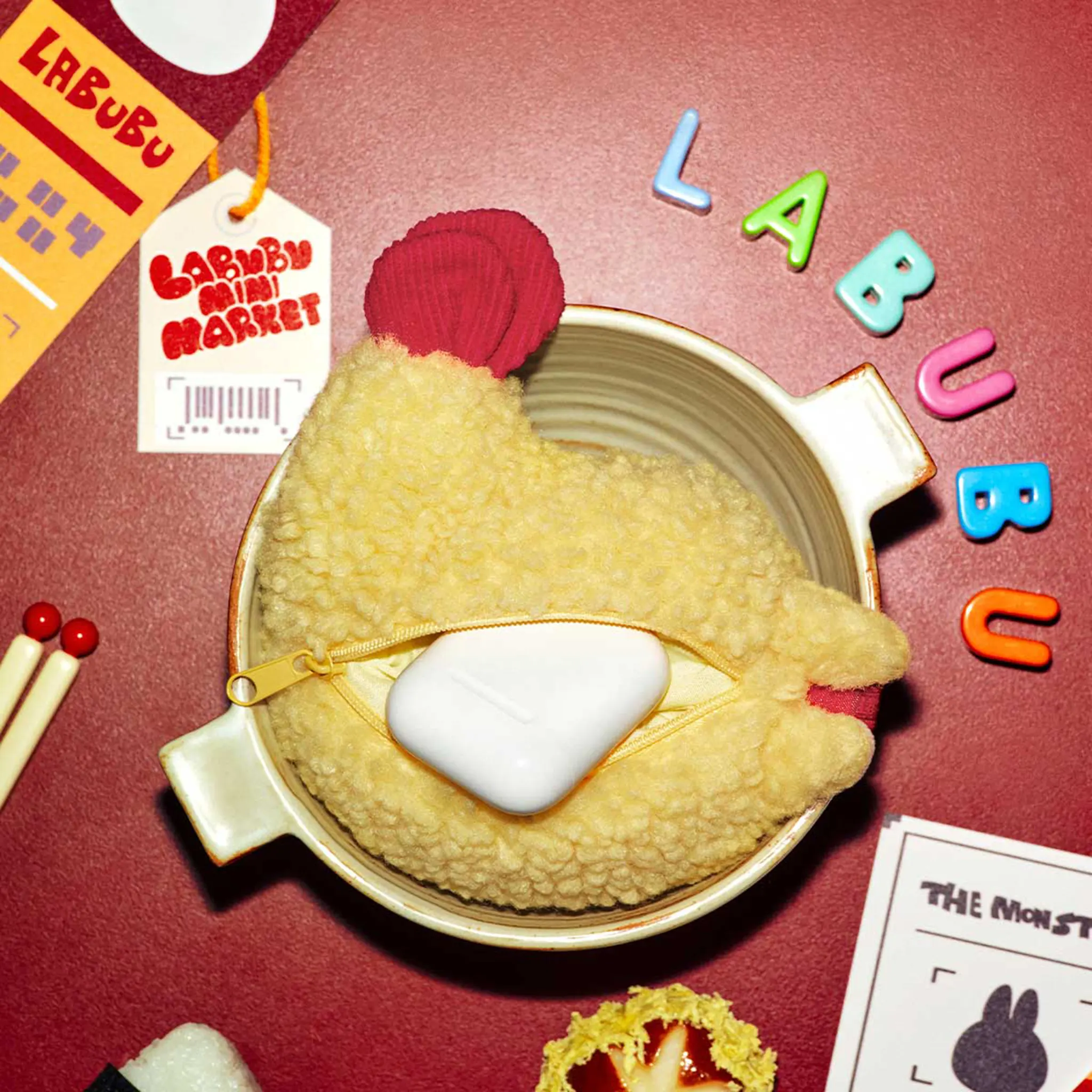 Inside Box View of Pop Mart Labubu The Monsters Wacky Mart Series Earphone case